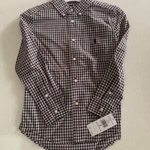 NWT Ralph Lauren boy size 6 button down shirt